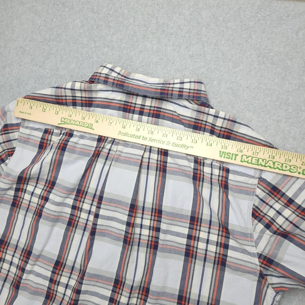 The North Face Shirt Mens‎ Large Blue Plaid Long Sleeve Button Up Casual